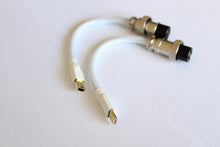 Load image into Gallery viewer, Asceny Double Sleeved Custom Keyboard Cable with Aviator Adapter, Fits Both Type-c and USB-Mini Mechanical Keyboards (White)